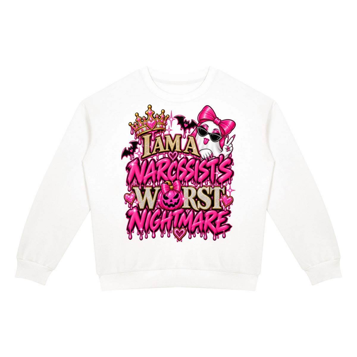 Worst Nightmare Unisex Drop Shoulder Crewneck Sweatshirt