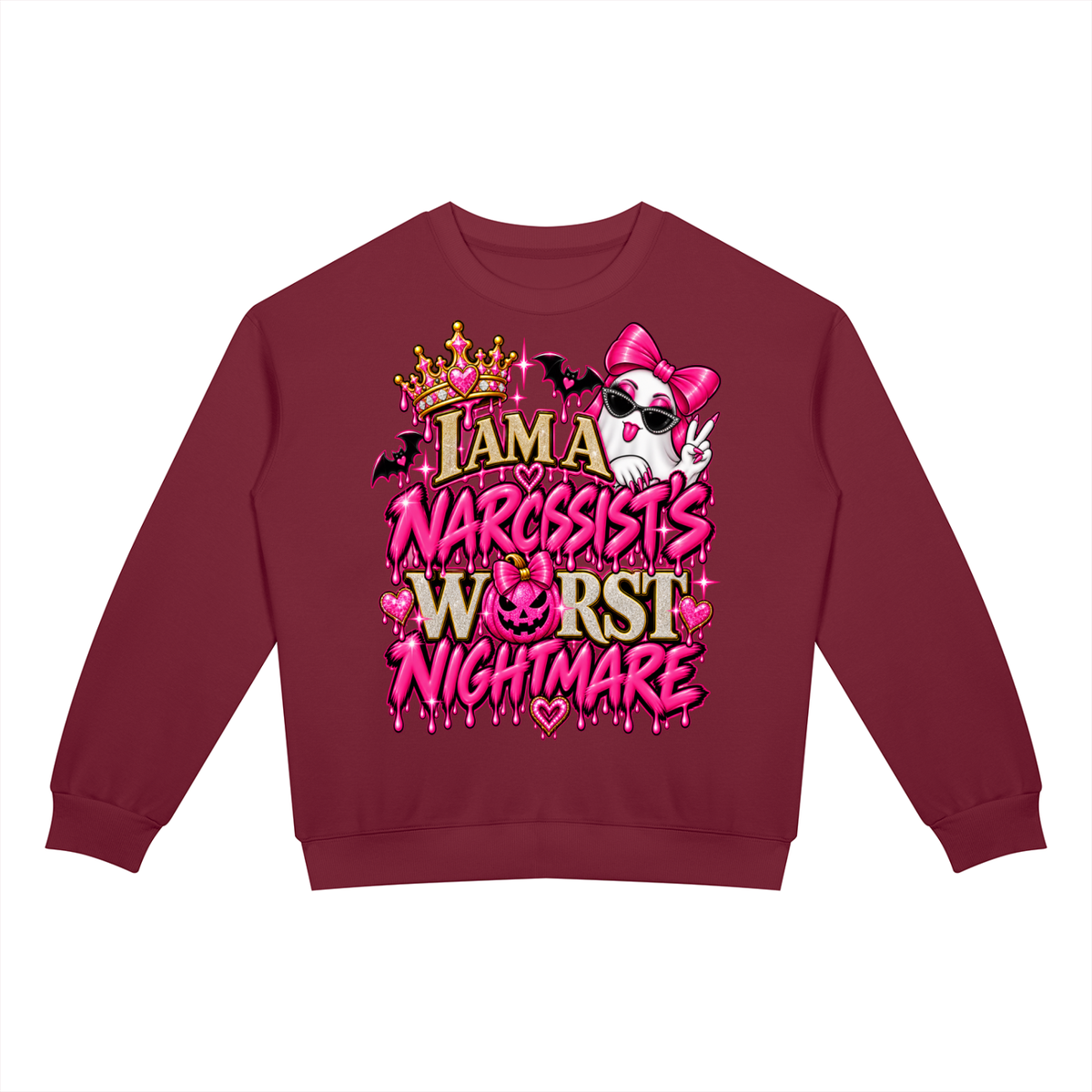 Worst Nightmare Unisex Drop Shoulder Crewneck Sweatshirt