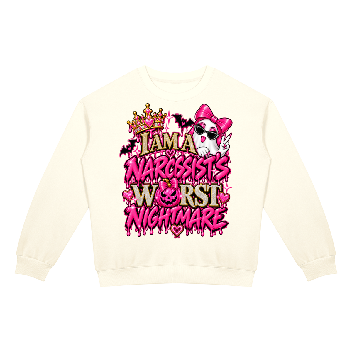 Worst Nightmare Unisex Drop Shoulder Crewneck Sweatshirt