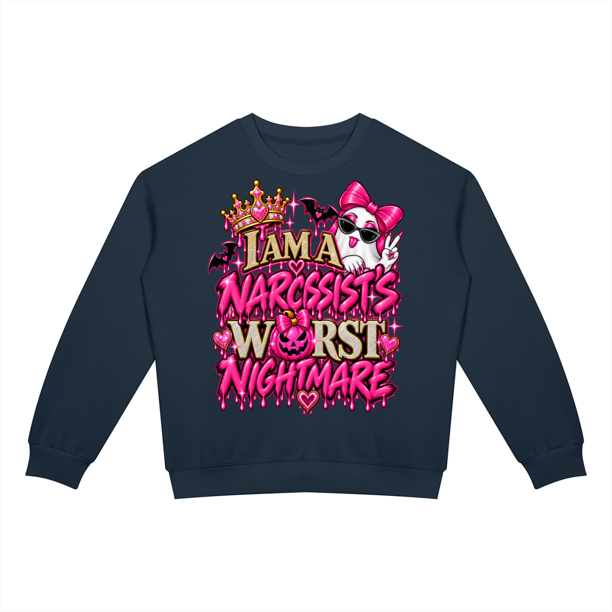 Worst Nightmare Unisex Drop Shoulder Crewneck Sweatshirt
